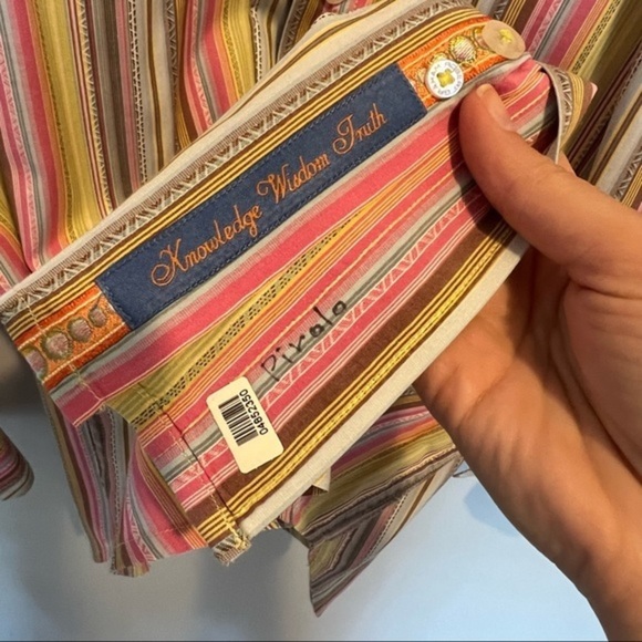 Robert Graham Colorful Striped Button Down Collared Shirt - Picture 5 of 11